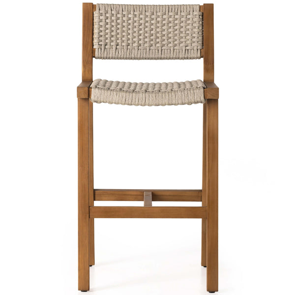 Home Fashion Delano Outdoor Bar & Counter Stool Natural Teak By Four Hands