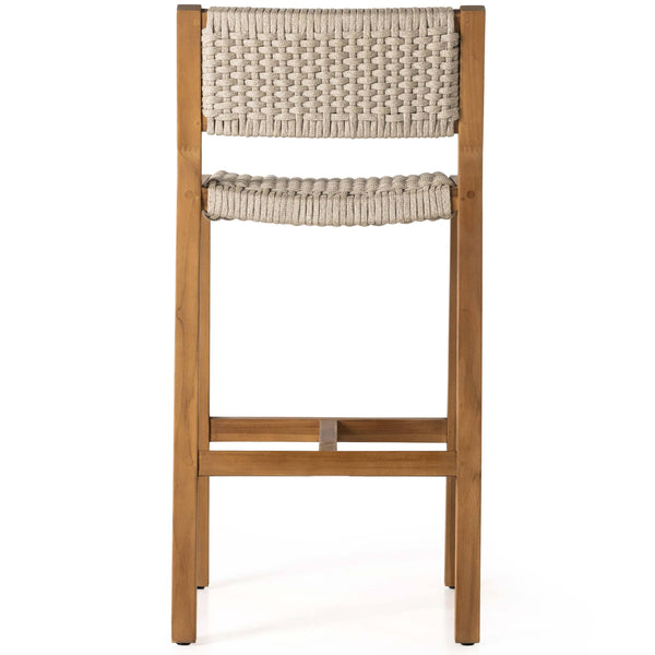 Home Fashion Delano Outdoor Bar & Counter Stool Natural Teak By Four Hands