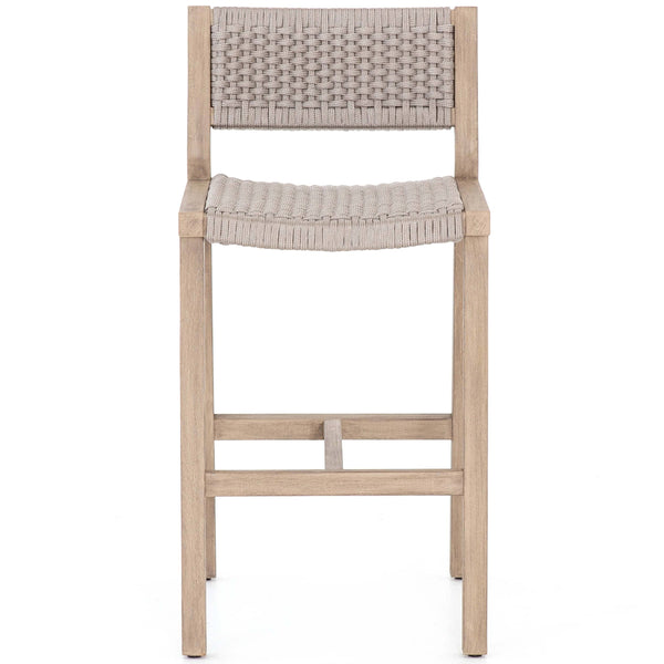 Home Fashion Delano Outdoor Bar & Counter Stool Washed Brown By Four Hands