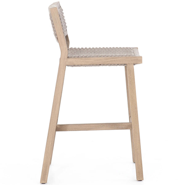 Home Fashion Delano Outdoor Bar & Counter Stool Washed Brown By Four Hands