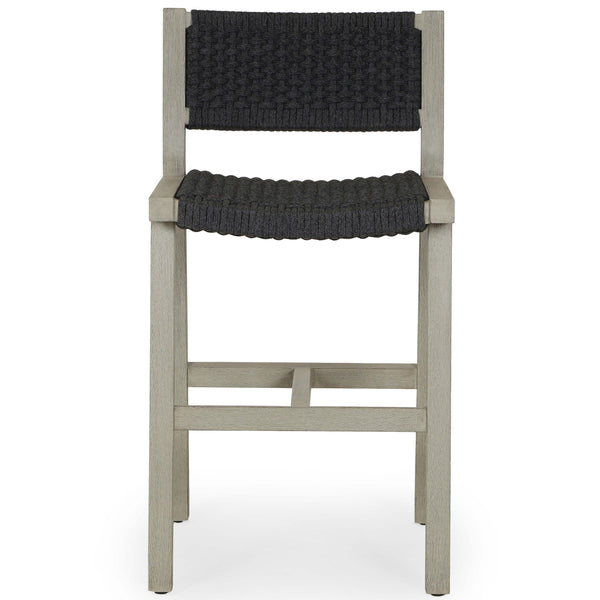 Home Fashion Delano Outdoor Bar & Counter Stool Weathered Grey By Four Hands