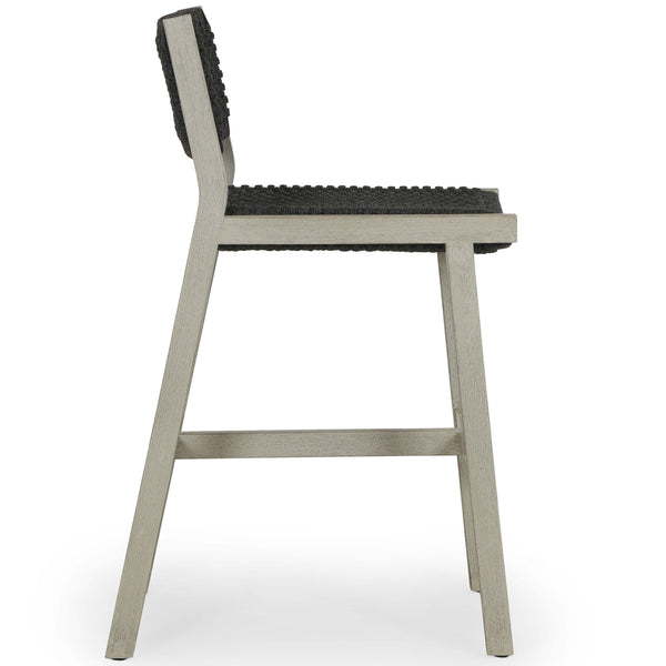 Home Fashion Delano Outdoor Bar & Counter Stool Weathered Grey By Four Hands