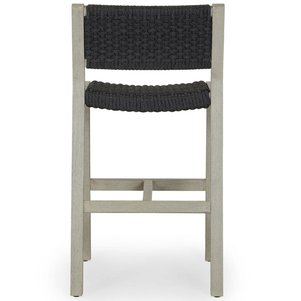 Home Fashion Delano Outdoor Bar & Counter Stool Weathered Grey By Four Hands
