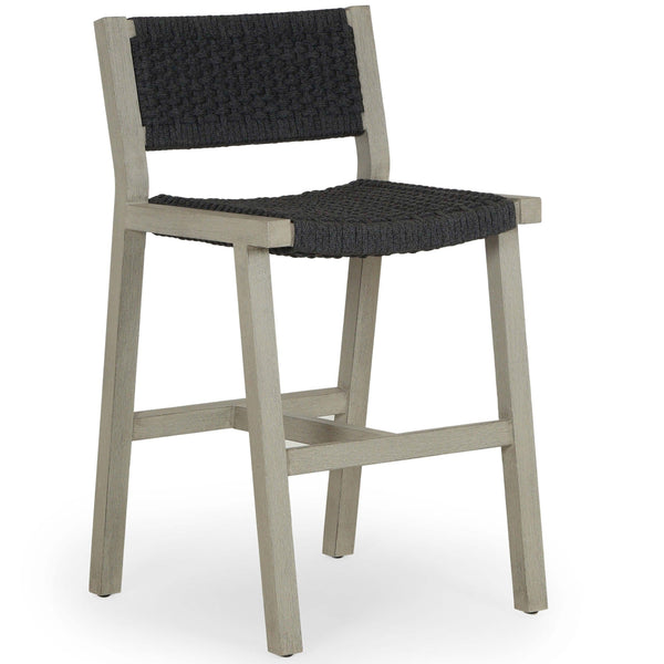 home fashion Delano Outdoor Bar & Counter Stool Weathered Grey by Four Hands