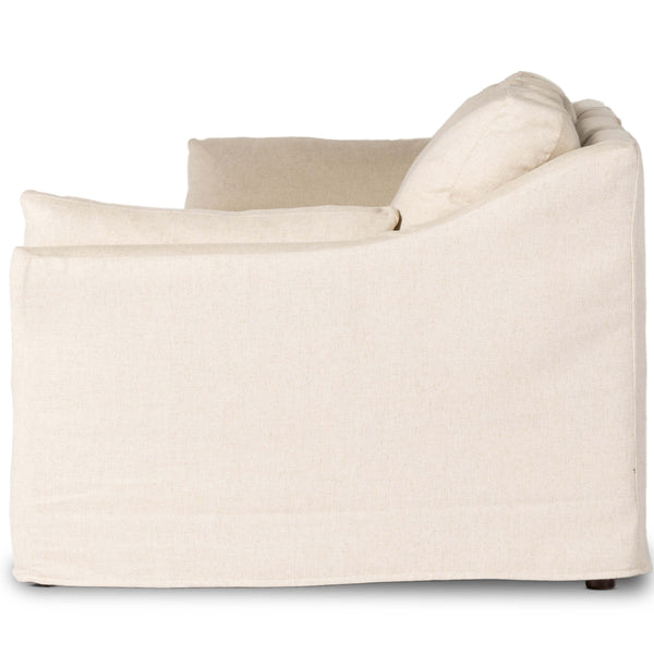 Home Fashion Delray 4 Piece Slipcover Sectional Evere Oatmeal By Four Hands