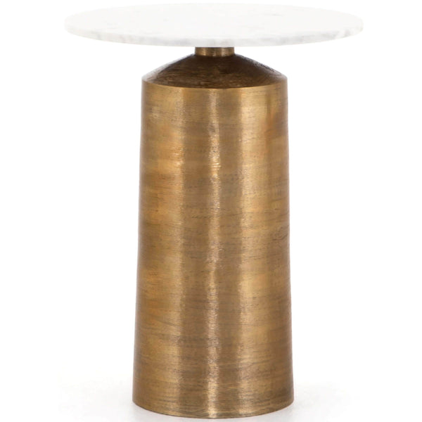 home fashion Delune Nightstand White Marble by Four Hands