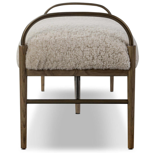 Home Fashion Demi Accent Bench Beige By Amber Lewis X Four Hands