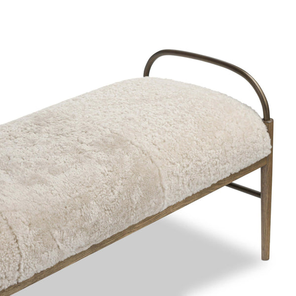 Home Fashion Demi Accent Bench Beige By Amber Lewis X Four Hands