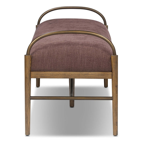 Home Fashion Demi Accent Bench Laughlin Plum By Amber Lewis X Four Hands