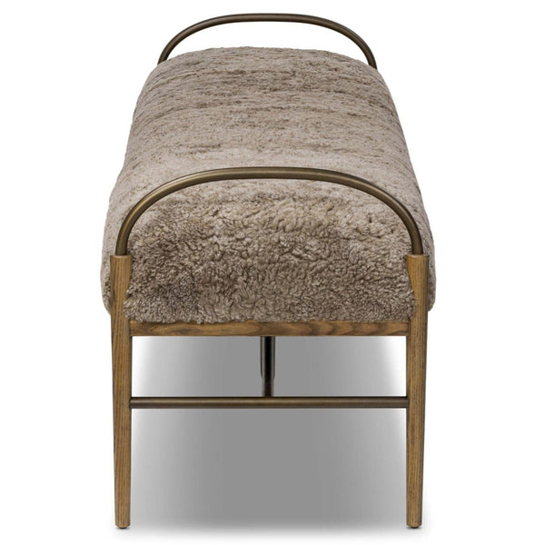 Home Fashion Demi Accent Bench Taupe By Amber Lewis X Four Hands
