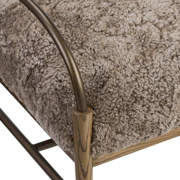 Home Fashion Demi Accent Bench Taupe By Amber Lewis X Four Hands