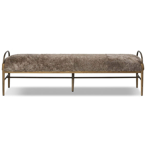 Home Fashion Demi Accent Bench Taupe By Amber Lewis X Four Hands