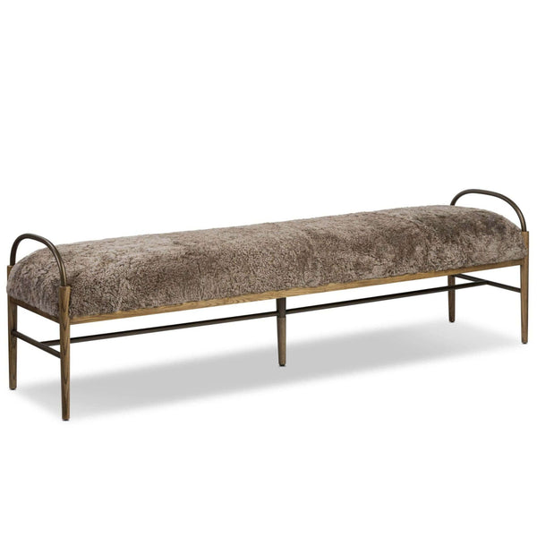 home fashion Demi Accent Bench Taupe by Amber Lewis x Four Hands