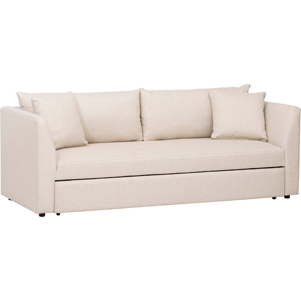 Home Fashion Dempsey Trundle Bed Sofa Crevere Creme