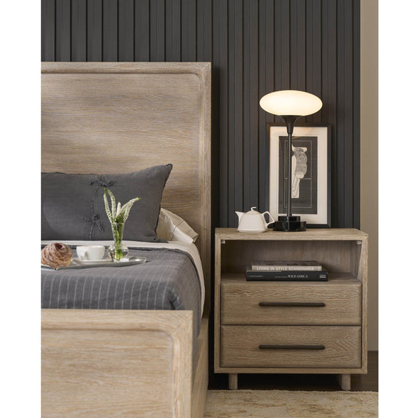 Home Fashion Desert 2 Drawer Open Storage Nighstand Desert