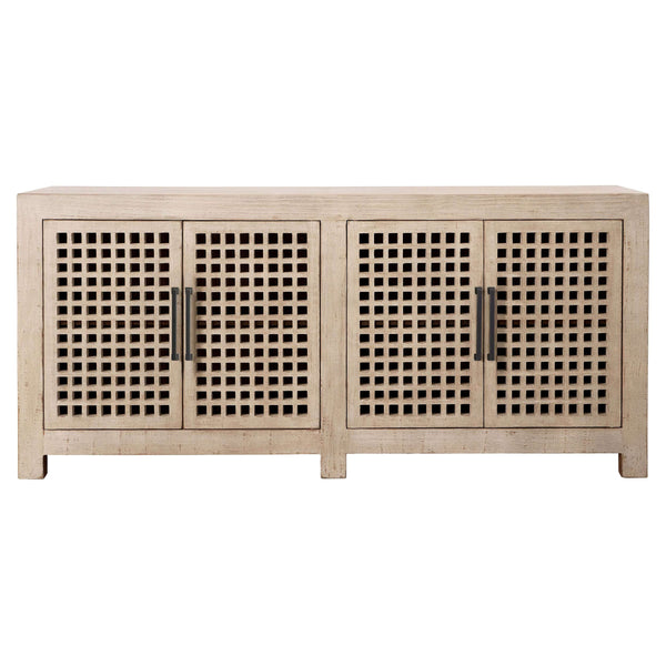 Home Fashion Devina 4 Door Sideboard Light Warm Wash