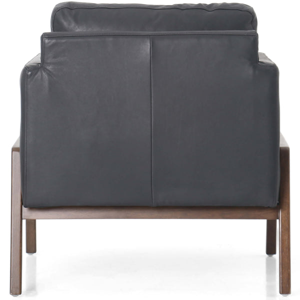 Home Fashion Diana Leather Chair Heirloom Black By Four Hands