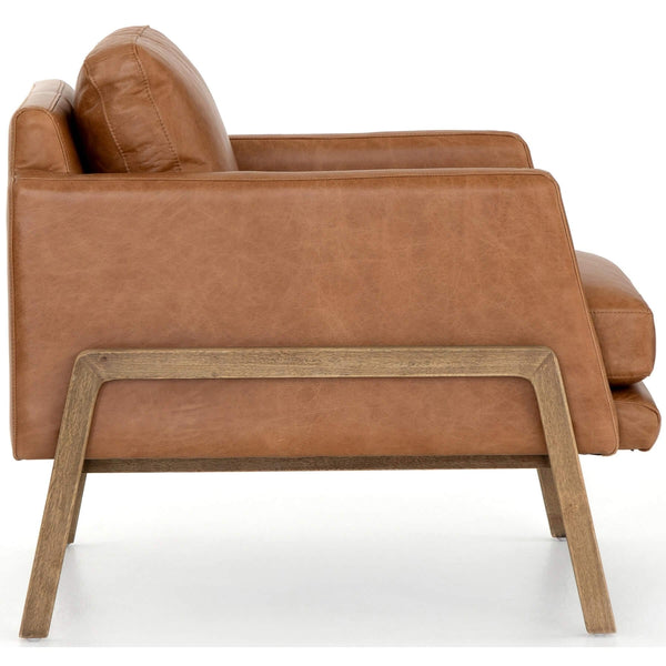 Home Fashion Diana Leather Chair Sonoma Butterscotch By Four Hands