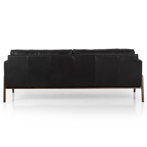 Home Fashion Diana Leather Sofa Heirloom Black By Four Hands