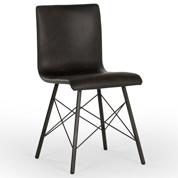 home fashion Diaw Dining Chair Ash Black Set of 2 by Four Hands