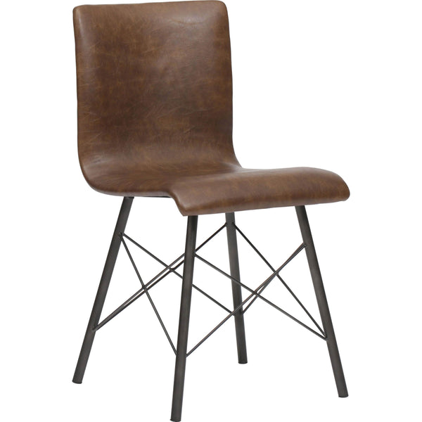 home fashion Diaw Dining Chair Distressed Brown Set of 2 by Four Hands