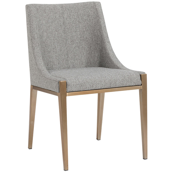 home fashion Dionne Dining Chair Monument Pebble Set of 2