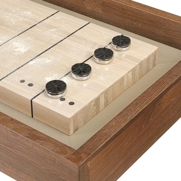 Home Fashion District Eight Small Shuffleboard Table Smoked Oak By Four Hands