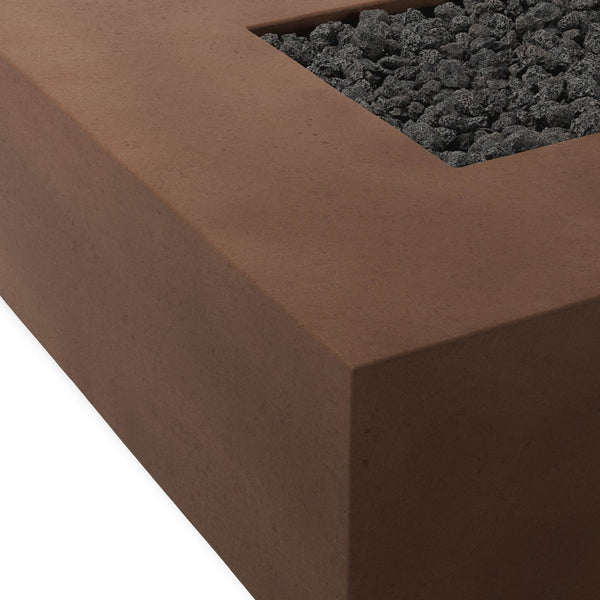 Home Fashion Donovan Outdoor Natural Gas Fire Table Clay Concrete By Four Hands