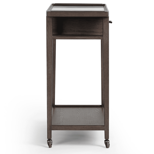 Home Fashion Dorrit Bar Cart Brown Oak By Four Hands