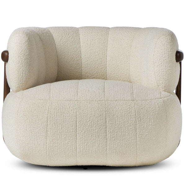 Home Fashion Doss Swivel Chair Altro Snow By Four Hands