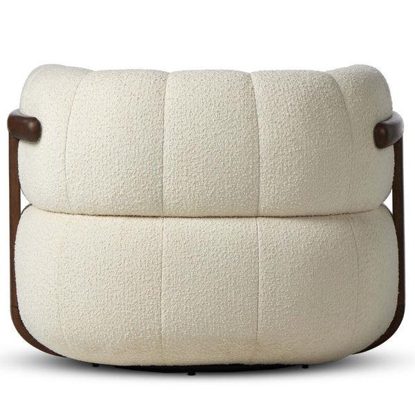 Home Fashion Doss Swivel Chair Altro Snow By Four Hands