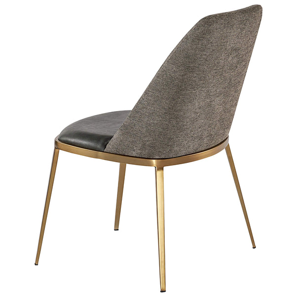 Home Fashion Dover Dining Chair Bravo Portabella/Sparrow Grey Set Of 2