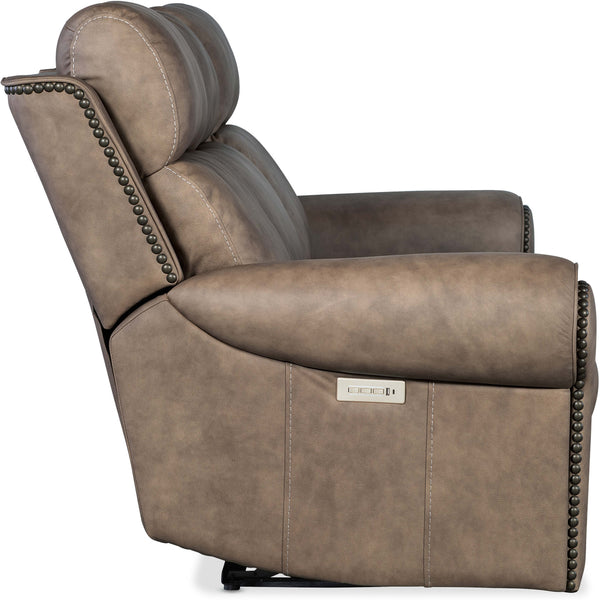 Home Fashion Duncan Leather Power Sofa Kalahari Camel