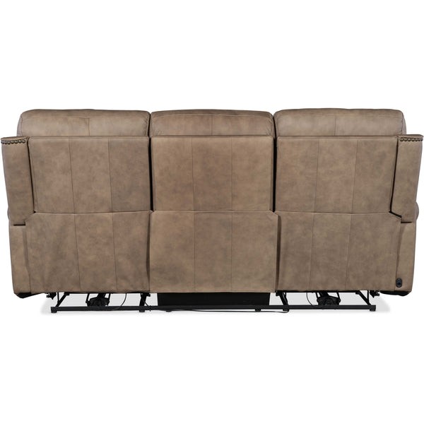 Home Fashion Duncan Leather Power Sofa Kalahari Camel