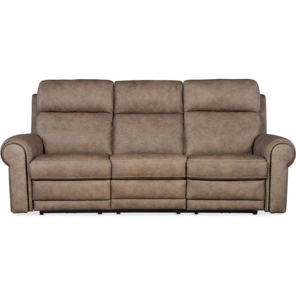 home fashion Duncan Leather Power Sofa Kalahari Camel