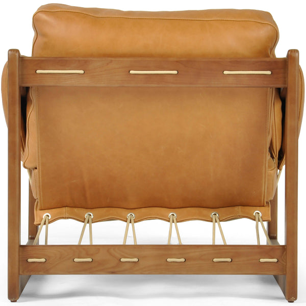 Home Fashion Dustin Leather Chair Palermo Cognac By Four Hands
