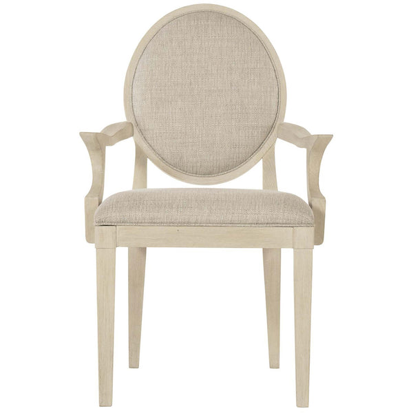 Home Fashion East Hampton Arm Chair Cerused Linen Set Of 2