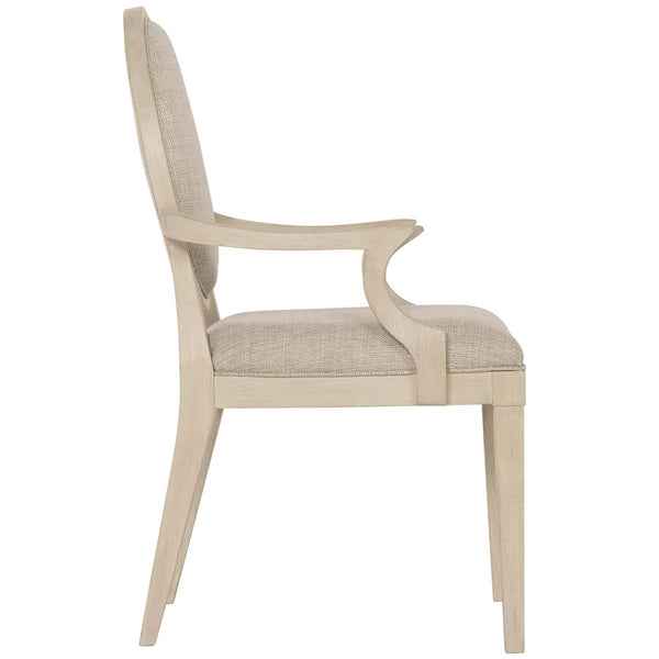 Home Fashion East Hampton Arm Chair Cerused Linen Set Of 2