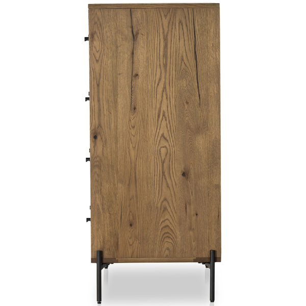 Home Fashion Eaton 5 Drawer Dresser Amber Oak By Four Hands