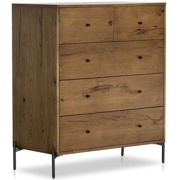home fashion Eaton 5 Drawer Dresser Amber Oak by Four Hands