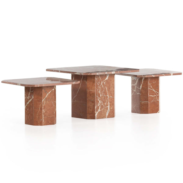 home fashion Edina Coffee Table Rusty Marble by Four Hands
