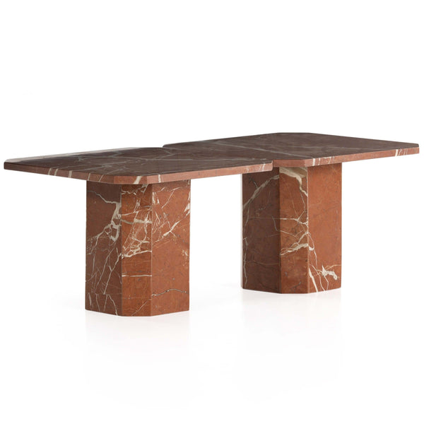 home fashion Edina Small Coffee Table Rusty Marble Set of 2 by Four Hands