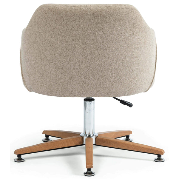 Home Fashion Edna Desk Chair Fedora Oatmeal By Four Hands