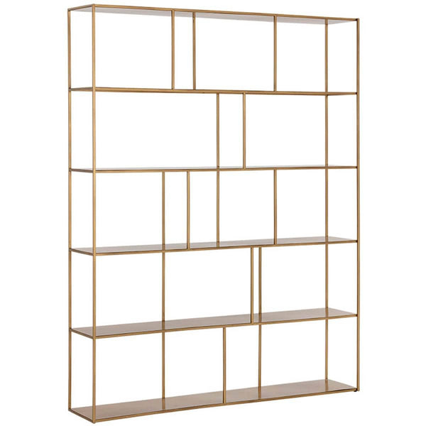 Home Fashion Eiffel Extra Large Bookcase Antique Brass