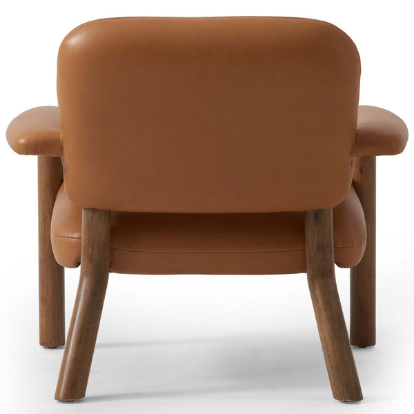 Home Fashion Eisley Leather Chair Trevino Camel By Four Hands