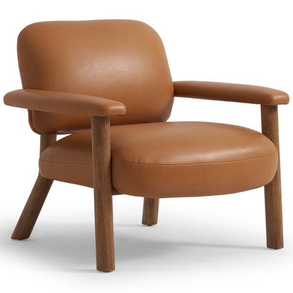 home fashion Eisley Leather Chair Trevino Camel by Four Hands