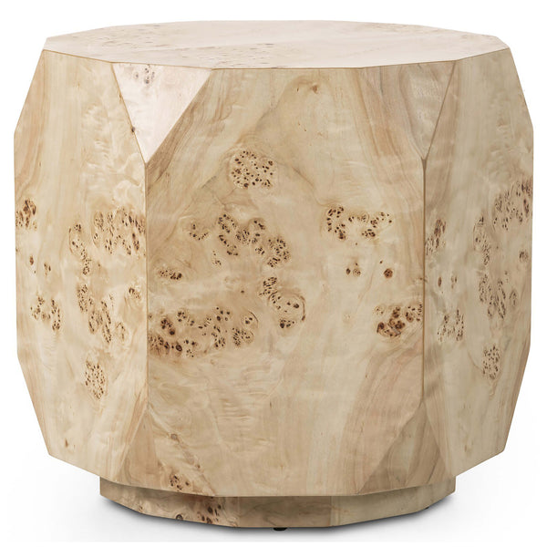 Home Fashion Elena End Table Light Burl By Four Hands