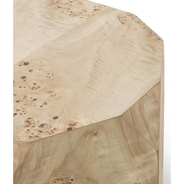 Home Fashion Elena End Table Light Burl By Four Hands