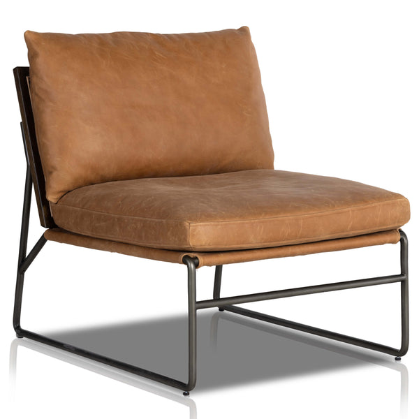 home fashion Elias Leather Chair Palermo Cognac by Four Hands