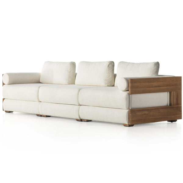 Home Fashion Ellis Outdoor 3 Piece Sectional Natural/Cream By Four Hands